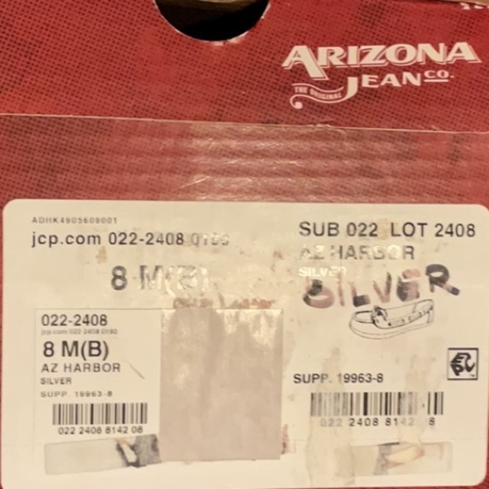 NIB ARIZONA SILVER GLITTER LOAFER IN SIZE 8 MEDIUM - Picture 6 of 8
